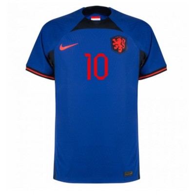 Fotballdrakt Herre Nederland Memphis Depay #10 Bortedrakt VM 2022 Kortermet